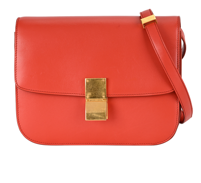 Classic Box Bag, &pound;1,100, Handbags, Red, Leather, Front view